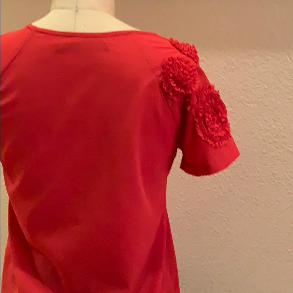 ZARA basic red blouse - Picture 4 of 7